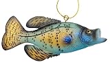 Crappie Fish Christmas Ornament Realistic Fishing Decor Polyresin 4 Inches