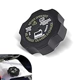 Sumjig 1 PC Car Expansion Pot Cap, 15PSI Radiator Coolant Reservoir Cap, Replacement Modification OEM Part Number 15075118 Accessories, Compatible with GM Cadillac Chevrolet Buick Hummer (Black)