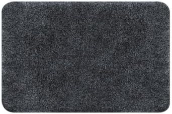 Spirella – Badematte – Weiches und bequemes Badezimmeraccessoire aus Acryl – Ideal fürs Badezimmer – rutschfest und leicht zu reinigen – Maße: 55 x 65 cm – Farbe: Schwarz