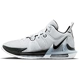 NIKE Lebron Witness 7 (Team) Basketball Shoes (DZ3299-100, White/Black/Black) Size 12