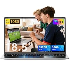 ACEMAGIC 18.5 Pulgadas Full HD Ordenador Portátil, Procesador N150 (hasta 3,6 GHz), 16GB RAM DDR4, 512GB SSD M.2, Batería 8000mAh, Portatil 180° Plegable, Webcam, HDMI, USB 3.2, Type C, Laptop Oficina