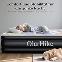 OlarHike Luftmatratze Selbstaufblasend, Luftbett Gästebett, Aufblasbares Matratze Zelt Sofa, Luftbett 2 Personen, Selbstaufblasbare Luftmatratze für Camping oder Heimgebrauch - 200 x 150 x 46 cm