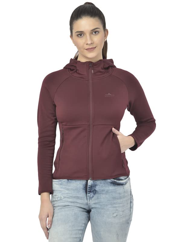 Woodland Womens Recycled Polyster El Casual Regular Fit Sweatshirt (Wine)