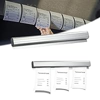 Bonschiene Bonleiste Gastronomie Bonhalter Notizleiste - Selbstklebend Aluminium Bestellhalter Klemmleiste Zettelhalter für Hold Orders, Küche Ticket, Bar, Büro, Bestellung, 30cm