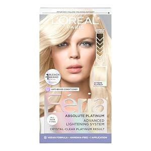 L’Oreal Paris Feria Multi-Faceted Shimmering Permanent Hair Color, Extreme Platinum, Pack of 1, Hair Dye