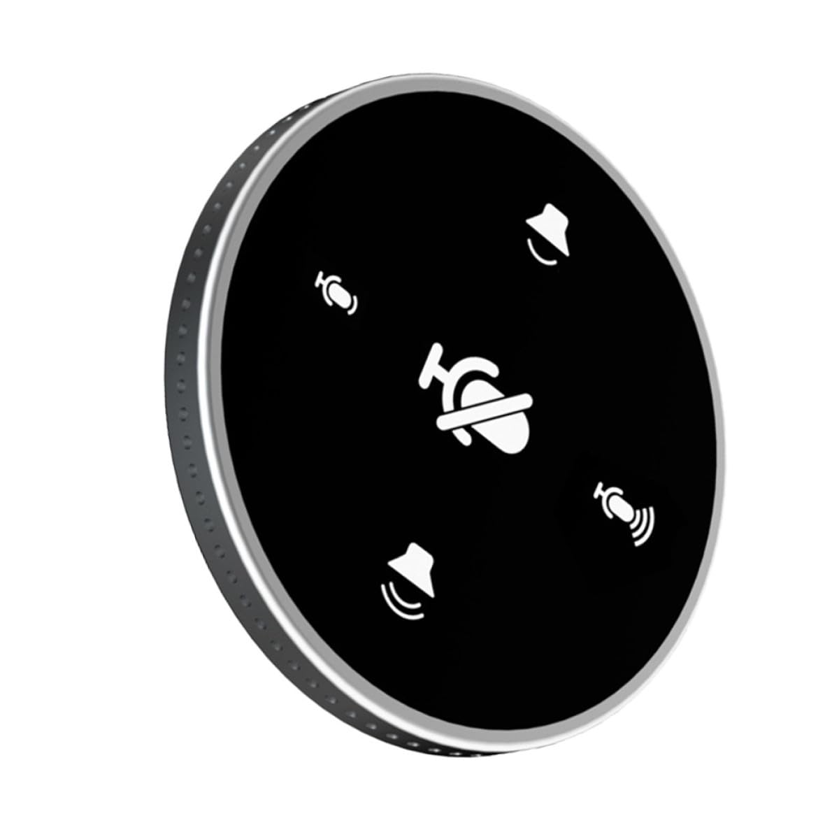 Microfono da tavolo omnidirezionale USB for computer, microfono portatile for conferenze e streaming live, microfono USB nero for riunioni online, podcasting e chat di gioco