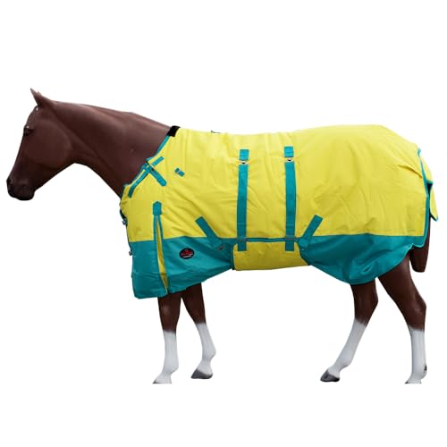 HILASON 72" 1200D Winter Waterproof Turnout Horse Blanket Belly Wrap Yellow