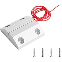 Aoje-Link MC-56 NO Wired Magnetic Switch Door Window Reed Switch Micro Alarm Magnetic Contact Security Silver Gray 1pcs