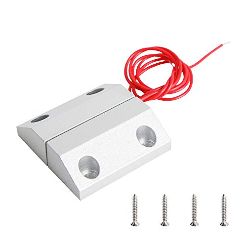Aoje-Link MC-56 NO Wired Magnetic Switch Door Window Reed Switch Micro Alarm Magnetic Contact Security Silver Gray 1pcs
