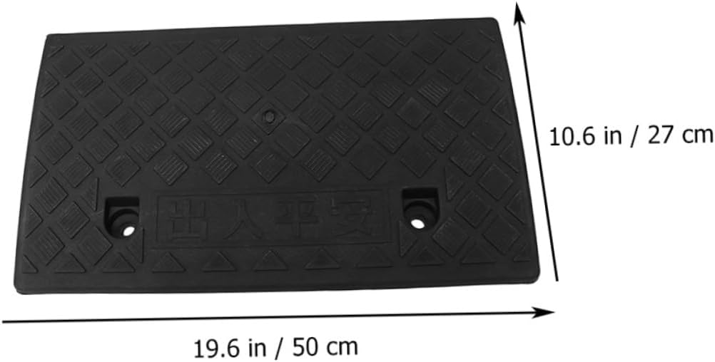 Ciieeo Vehicle Ramp Pad Plastic Ramp High Traction for Car Scooter Bike Motorcycle