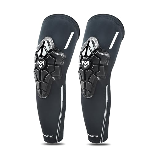 mjmoto Motorcycle Knee Pads for Men Women- MTB & BMX Mountain Bike Protection-Thickened Knee Guards for Athletes (Large) by mjmoto - Used condition - US$31.38