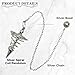 Amazing Gemstone Healing Metal Pendulums for Divination, Silver Spiral Coil Steel Copper Pendulum High Energy Pendulo de Bronce Pendulos de Mesa MP18