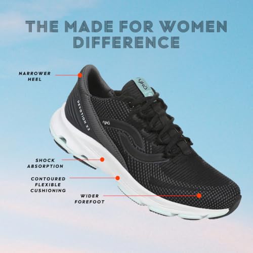 Ryka Women's Devotion X 2 Walking Shoes Black 9.5 W by Ryka - Used condition - Image 5