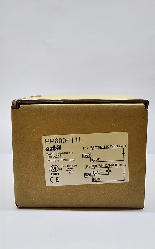 Photo Sensor for Harsh Environments, HP800-T1L, Azbil, Thru-Scan Type, 15 mtr Sensing Range, Light-On Mode, NPN Output, 2M Cable Length