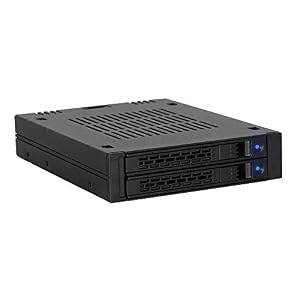 ICY DOCK – ICY DOCK Wechselrahmen für 2X 2,5 Zoll (6,4cm) SATA/SAS SSD/