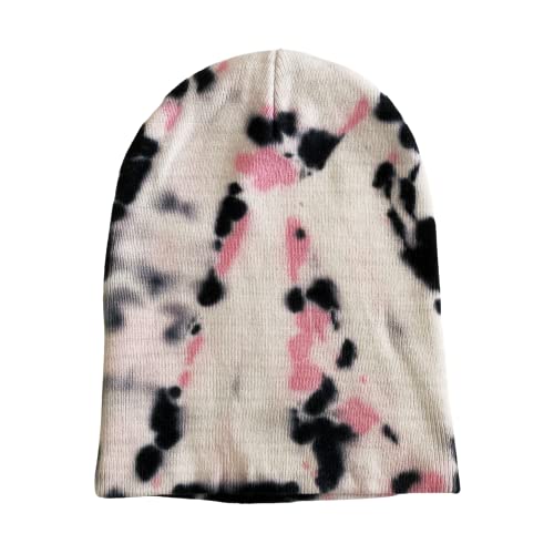 Shibori Pink Beanie Hat Tie Dye, Women, Men, Teen #TOP1