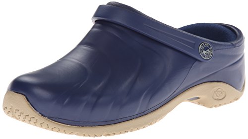 Anywear Zone Nursing Clogs for Women and Men - Lightweight Slingback Non-Slip Work Shoes with Exceptional EVA Cushioning, Ventilated Insoles - Navy, 9 Women/7 Men