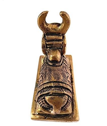 Guru Jee™ Brass Statue Nandi Holy Cow Small Idol Gifts Murti For Pooja Home Decor Religious Gift Sculpture Showpiece #TOP6
