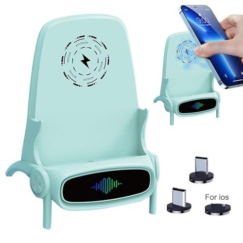 Sedia con caricatore rapido senza fili caricabatterie wireless per sedia Supporto per per cellulare da scrivania stazione di ricarica rapida per la maggior parte