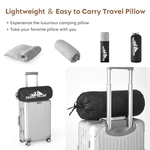 Set 2 Almohadas de espuma viscoelástica para viaje miniatura 7
