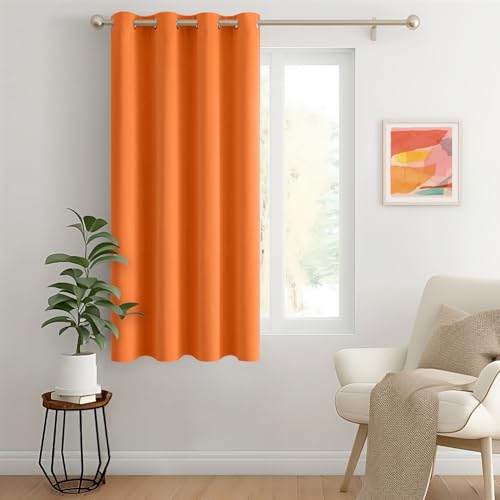 MIULEE Blackout Curtain for Living Room Super Soft Black Out Curtain with Eyelet - Image 2