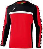 Erima Kinder Classic 5-C Trainings Sweatshirt, rot/schwarz/weiß, 164