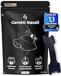 Ellicit Cerotti Nasali, 30 cerotti naso di qualità superiore, cerotti per non russare, tenuta extra per una migliore qualità del sonno, Alivia la congestione nasale, nasal strip [univ.] (Nero)