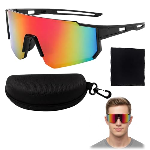 GYTFOG Cycling Sunglasses Running Sunglasses Women Ski Sunglasses Sports Polarized Sunglasses for Men and Women Sunglasses Ski Goggles for Baseball Running Golf Driving Fishing Goggles