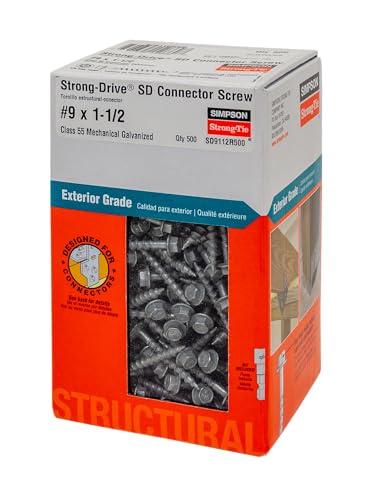 Simpson Strong-Tie SD9112R500 Connector Screws 500-Pack