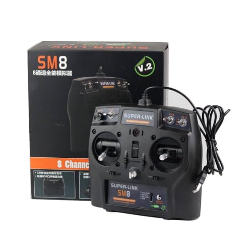 Generic SM8 8CH RC Simulator Controller for RC Realflight FPVFreeRider Liftoff Airplane Helicopter...
