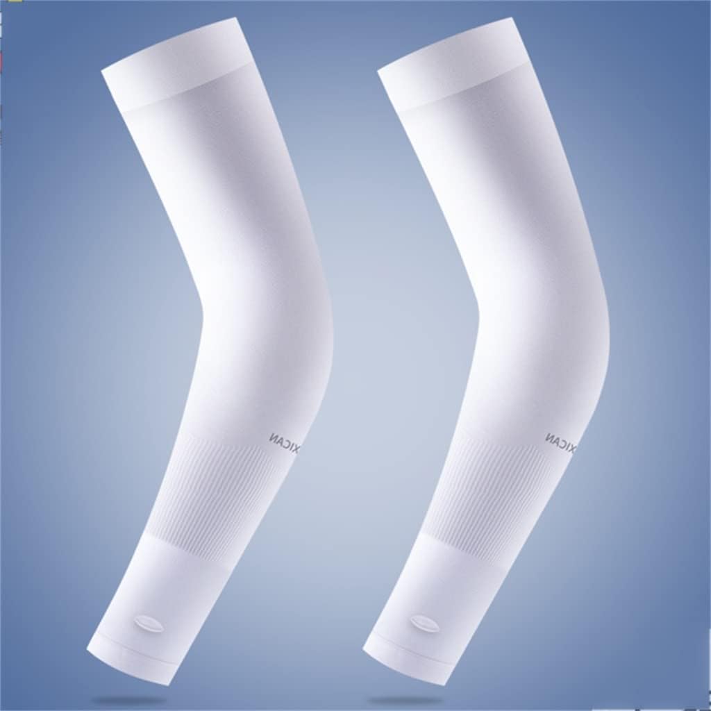 HBJWOV 2 Pairs of Cool Sleeves Men's and Women's Ice Silk Hand Sleeves Arm Sleeves Arm Sleeves(E)