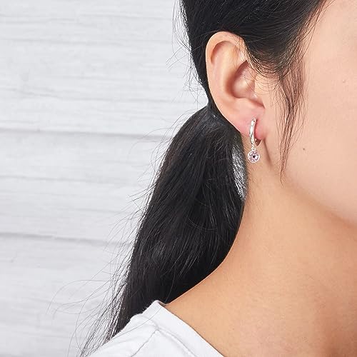 Philip Jones October Birthstone Hoop Earrings Created with Tourmaline Zircondia® Crystals - Image 3