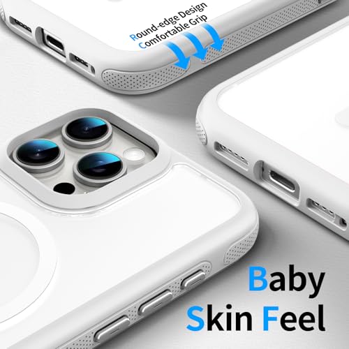 Coque mate iPhone 15 finition douce velours blanc KZ premium - 3
