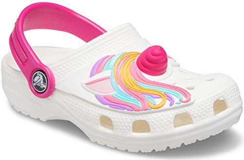 Crocs unisex child Kids' Fun Lab | Slip on Shoes for Kids Clog, Unicorn, 6 Toddler US