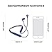 SOL Republic Shadow Fusion Bluetooth Earbuds, Blue 10-Hour Playtime Comfortable Knit Tech Fiber Collar Magnetic Connection Earbuds Flexible Compact Storage Convenient Carrying Case