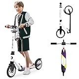 WAYPLUS Kick Scooter for Ages 6+,Kid, Teens & Adults. Max Load 240 LBS. Foldable, Lightweight, 8IN B