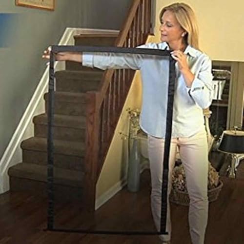 Tela De Proteção Cercado Porta De Segurança Portátil Para Cães Cachorros Criança