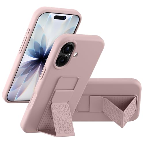 Coque silicone souple iPhone 17 rose protection support antichoc