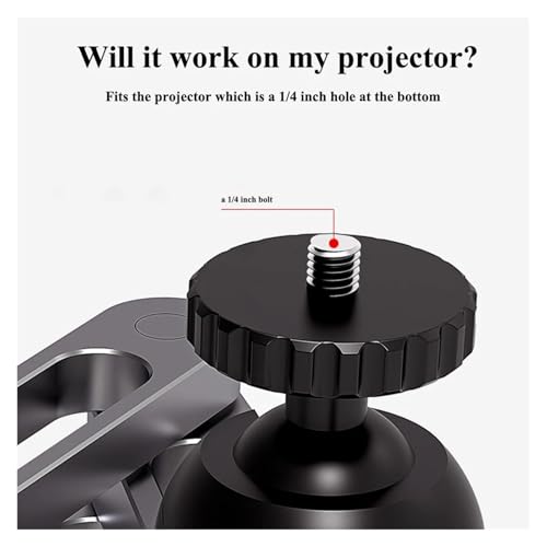 Soporte de proyector universal resistente de pared que soporta 10 kg con conector de un cuarto 4