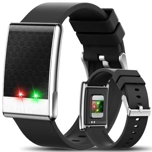 YYKY Smartwatch EKG+HRV/Blutdruck/BMI, Gesundheitsuhr Herren Damen mit 24H Herzfrequenz/Temperatur/SPO₂/Schlafmonitor, fitnessuhr ohne Display mit Anruferinnerung, 120+ Sportmodi, IP68, Android iOS