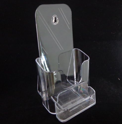 Source One LLC Hybrid Tri-fold Wall Mount/Desk top Brochure Holder W/Biz Card Holder