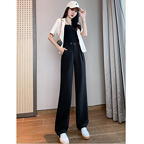 emperament Suit Pants Women's Autumn High Waist Sag Loose Straight Casual Slim Wide Leg Pants Professional Dress3