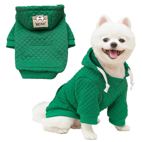 Sweat à Capuche pour Chiens De Petite Et Moyenne Taille, Chaud Sweatshirt Pourchiens, Pull Chaud – Manteau pour Animaux De Compagnie, Pet VêTements Veste pour Chien Manteau Jumpsuit Costume