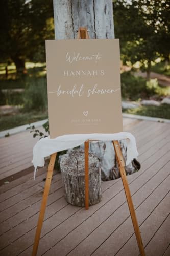 Bridal Shower Welcome Sign Template, Bridal Shower Sign, Beige Bridal