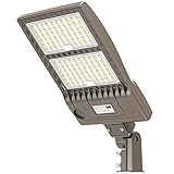 YELLORE 320W LED Parking Lot Lighting UL DLC Listed 44,800LM 5000K LED Shoebox Pole Lights Fixture A