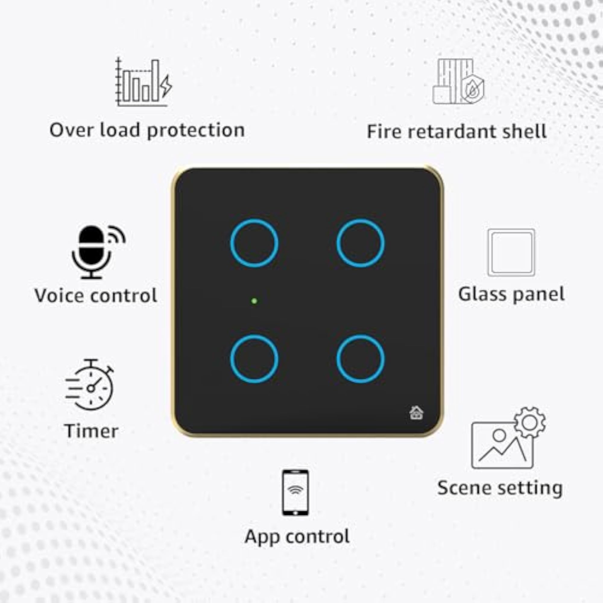 Smart Switch Board with 4 Switch Modules