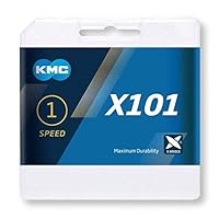 Catena BMX KMC K1 Narrow - Argento, 100 Maglie, Per Single Speed E Fixed Gear - Foto 11