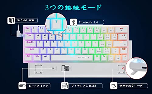 e元素 e元素ゲーミングキーボード63キー 赤軸 Z-11SM63 の商品画像 7