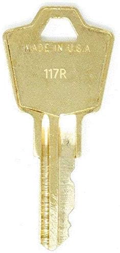 HON 117R Replacement Keys: 2 Keys