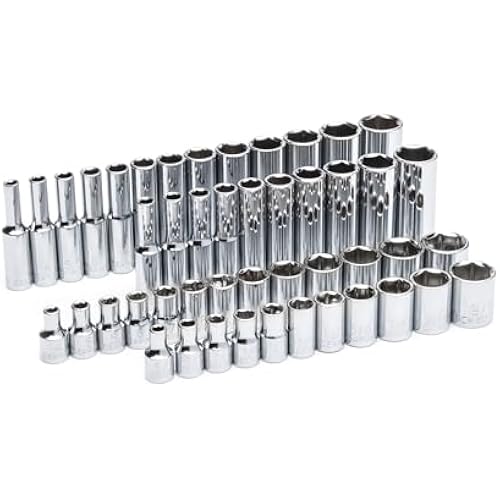GEARWRENCH 47 Piece 1/4" Drive 6 Point SAE/Metric Socket Set| 80314D